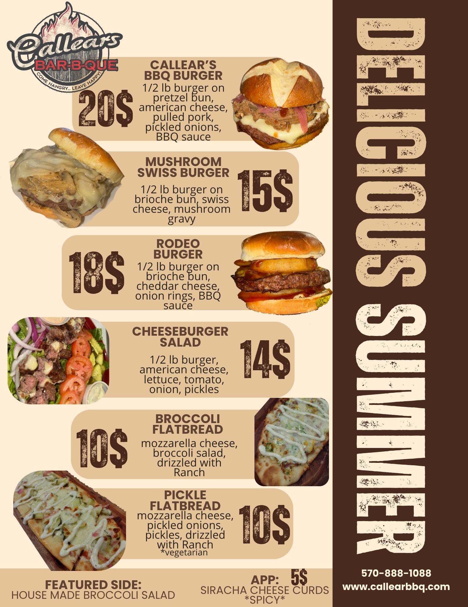 Summer 2025 Menu